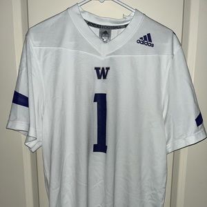 University of Washington Huskies Adidas Football Jersey - Size L